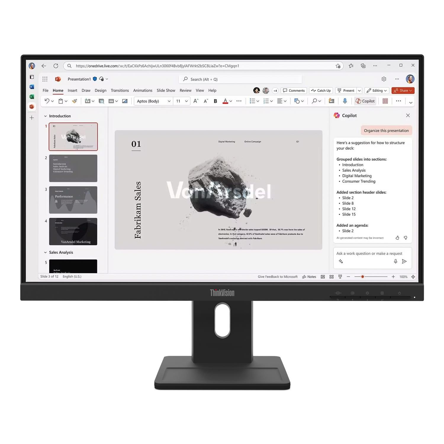 ThinkVision E22 40 LED monitor 1920 x 1080 Full HD @ 100 Hz IPS 250 cd m 1300 1 4 ms HDMI V