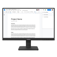 Lenovo ThinkVision S22-4e - LED monitor - 1920 x 1080 Full HD (1080p) @ 100 Hz - IPS - 250 cd/m² - 1300:1 - 4 ms - HDMI, VGA - raven black