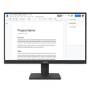 Lenovo ThinkVision S22-4e - LED monitor - 1920 x 1080 Full HD (1080p) @ 100 Hz - IPS - 250 cd/m² - 1300:1 - 4 ms - HDMI, VGA - raven black
