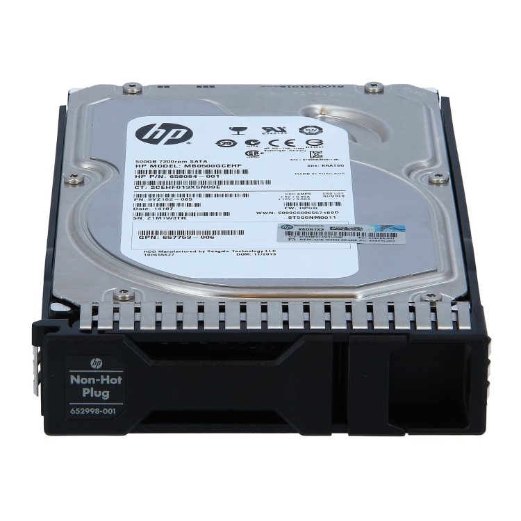 HPE 500GB 6G 7.2k rpm SATA 3.5in Non-Hot Plug MDL HDD 1yr warranty