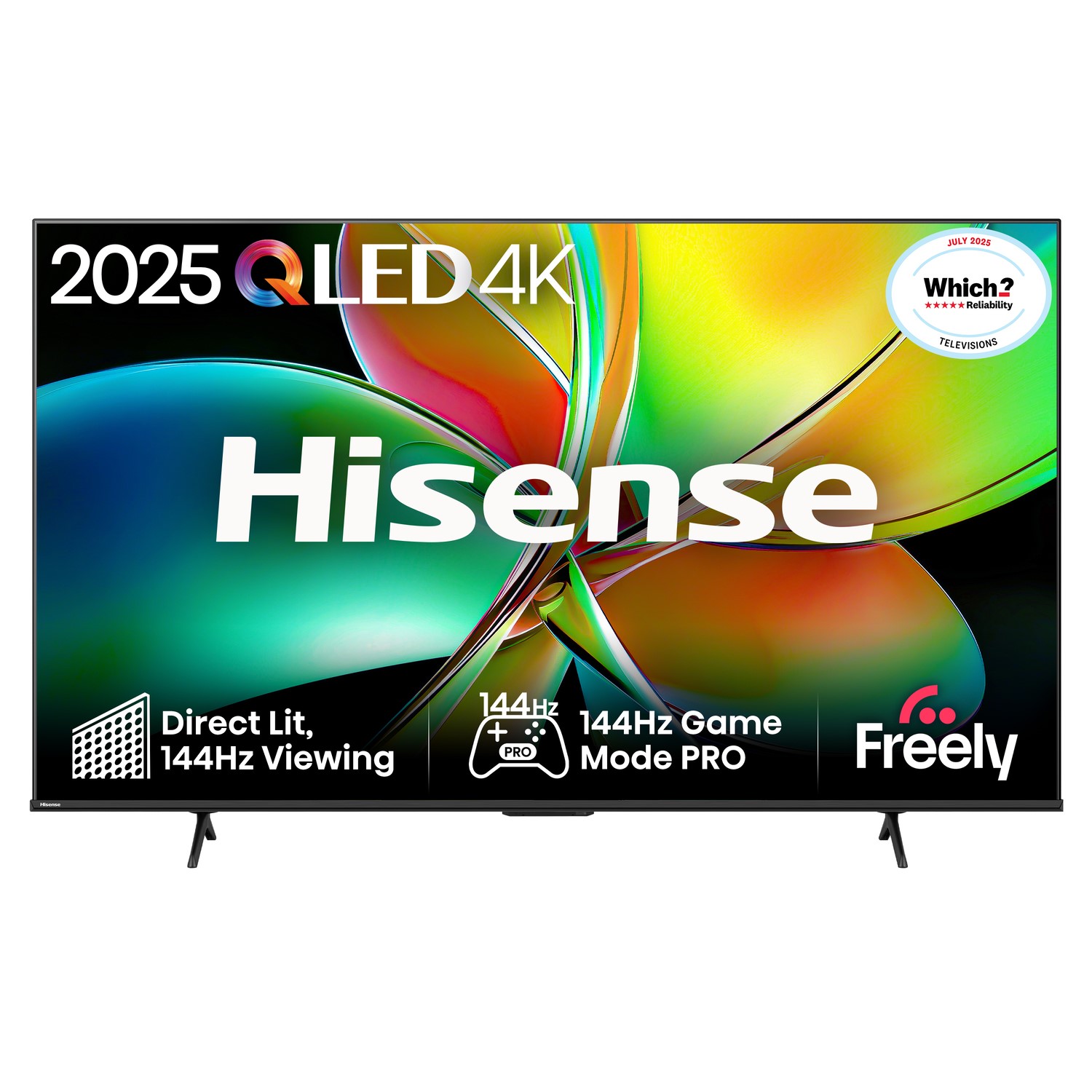 Hisense 65" QLED TV - 4K Ultra HD, 144Hz, Dolby Vision, Smart TV - Black - Image 3