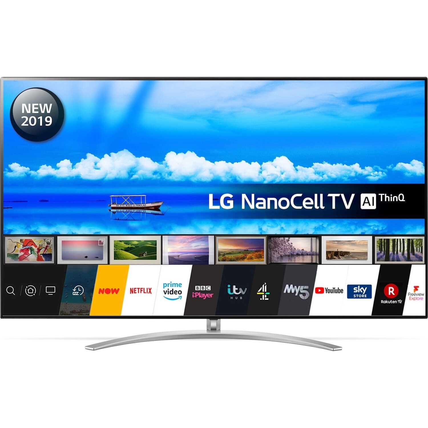 LG 65 Inch TV NANO77 Series Cinema Screen Design