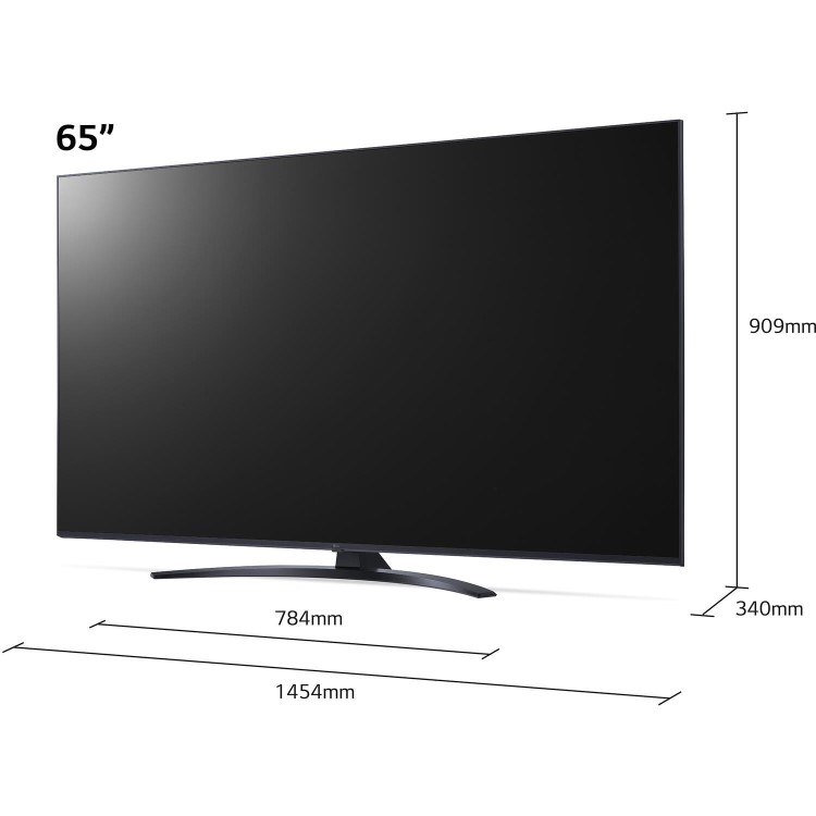 LG 65 Inch 8100 Series 4K Ultra HD Smart TV with Freeview Play and Freesat HD