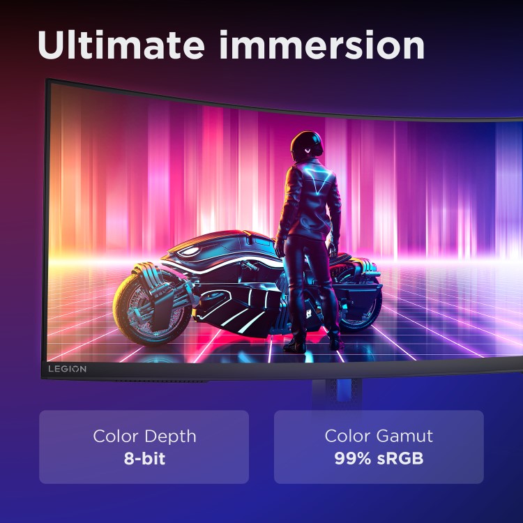 Lenovo Legion R34W-30 34" QHD 180Hz 0.5ms Ultrawide Curved Gaming Monitor