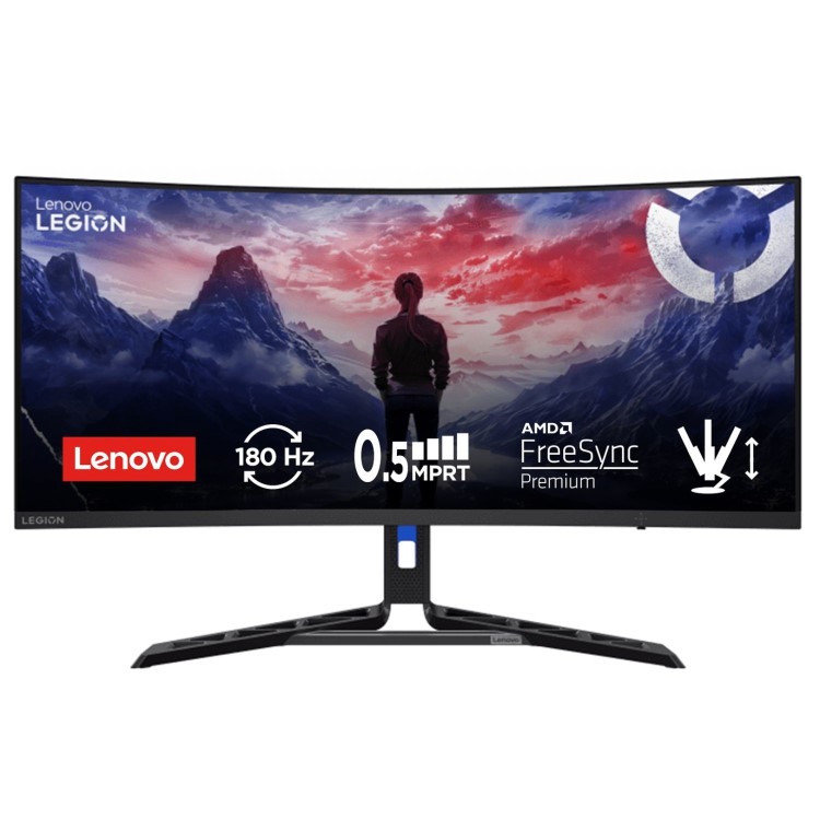 Lenovo Legion R34W-30 34" QHD 180Hz 0.5ms Ultrawide Curved Gaming Monitor
