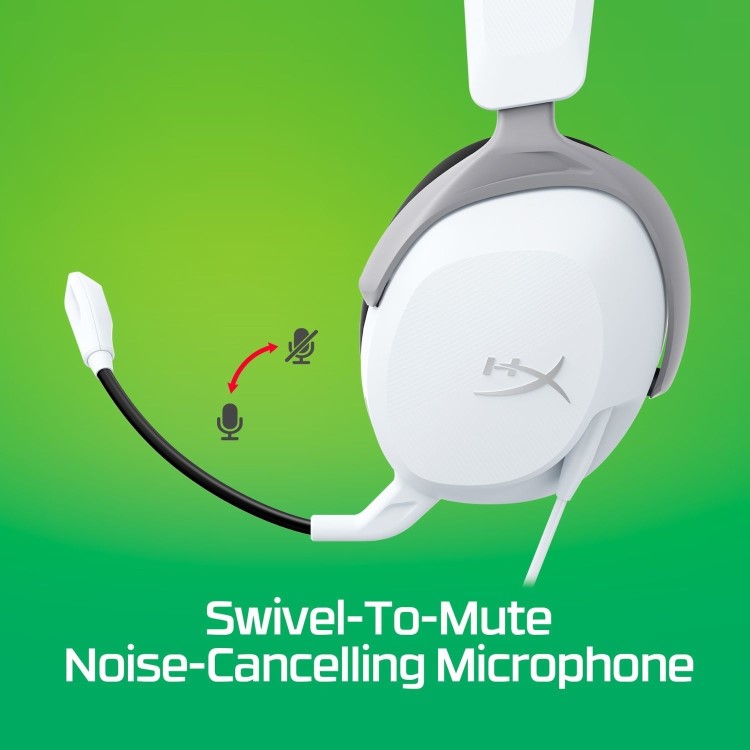 HyperX CloudX Stinger 2 Core Gaming Headset Compatible with Xbox - White