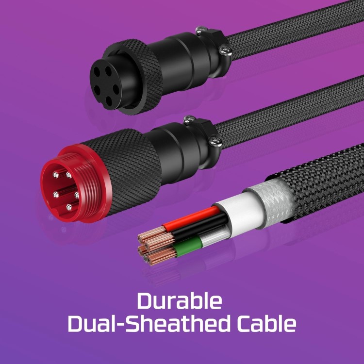 HyperX USB-C Coiled Cable - Purple