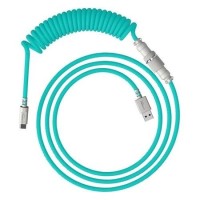 HyperX USB-C Coiled Cable - Green & White