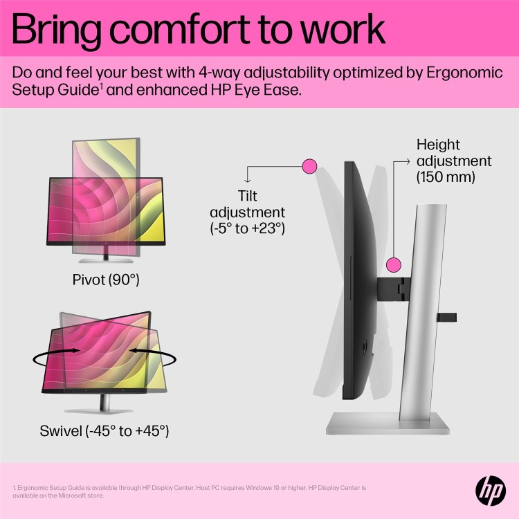 HP E24t G5 E-Series 24" IPS Full HD Touchscreen Monitor