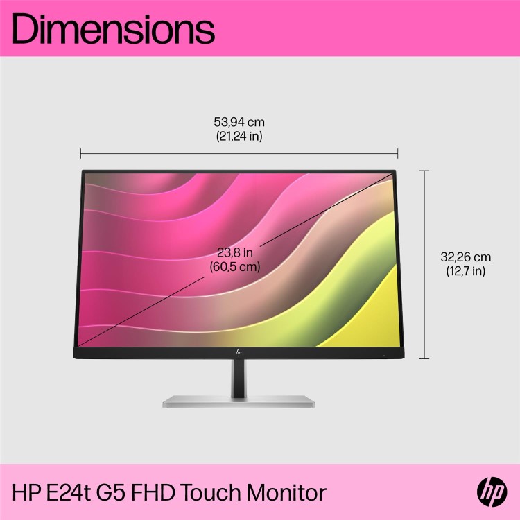 HP E24t G5 E-Series 24" IPS Full HD Touchscreen Monitor