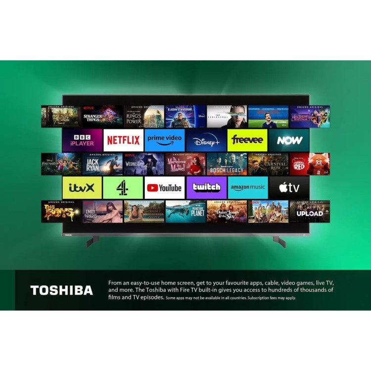 Toshiba 70QF5D53DB 70-Inch 4K QLED Smart Fire TV  Dolby Vision HDR10 & Alexa Voice Control