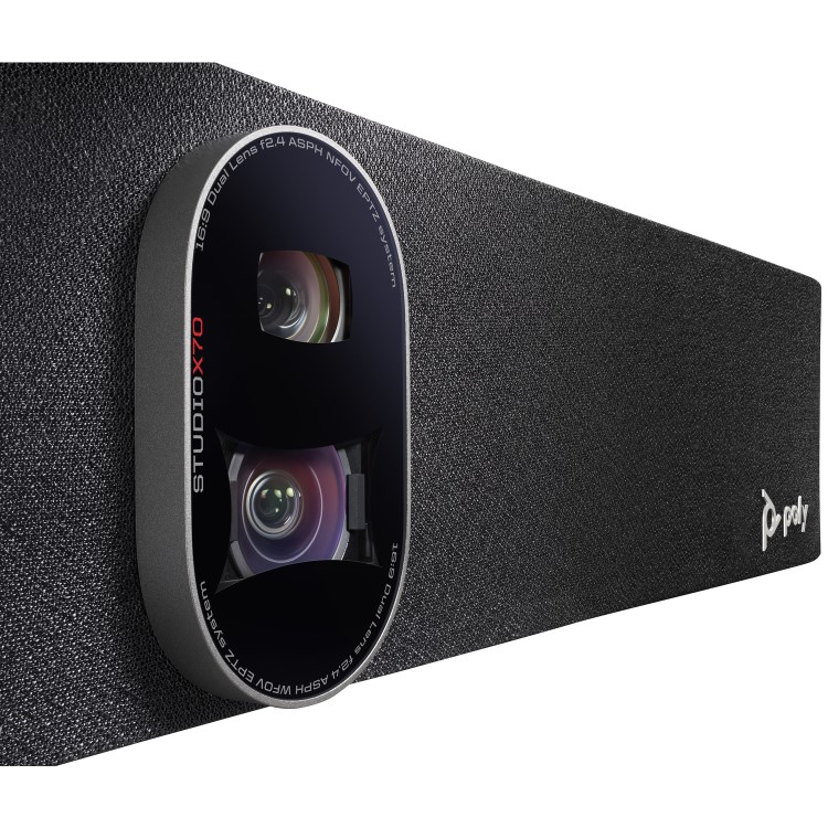 Poly Studio X70 4K Video Bar with Integrated Dual Camera Conference System