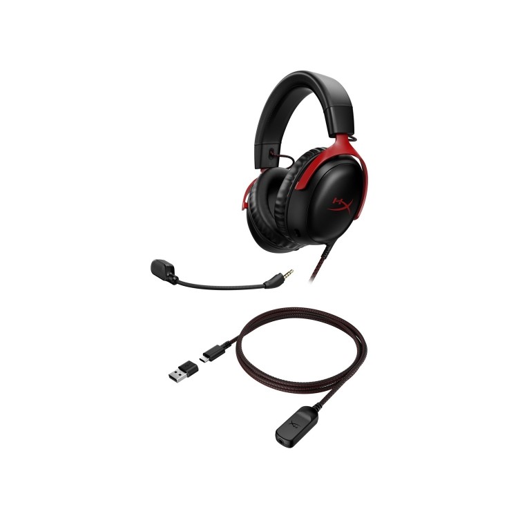 HyperX Cloud III Wired Gaming Headset Black-Red