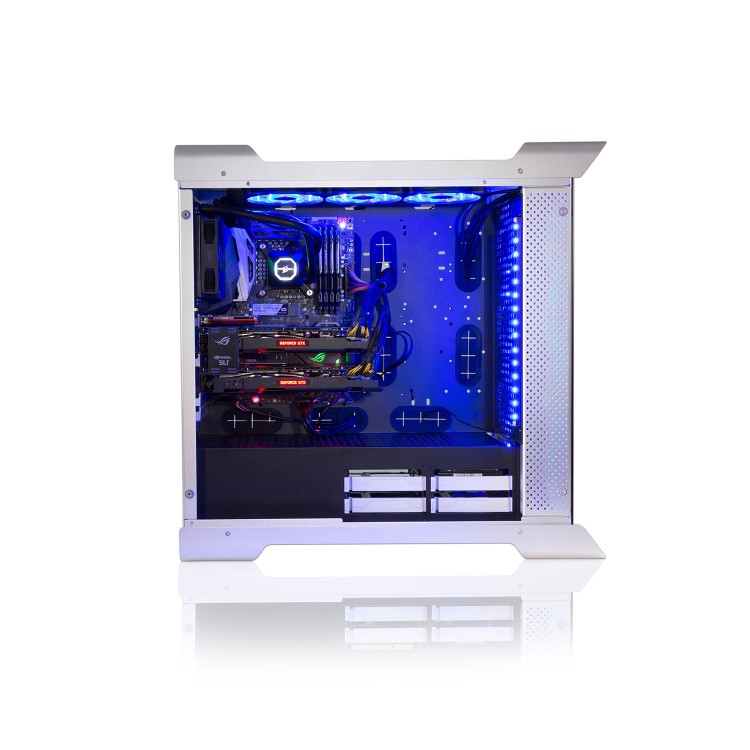 Refurbished StormForce Tabular Core i7-7700K 32GB 4TB + 512GB SSD GeForce GTX 1080 Windows 10 Gaming Desktop