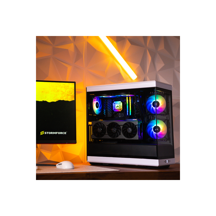 Stormforce Prism Intel Core i9 32GB 2TB RTX 4070Ti Windows 11 Gaming Desktop PC