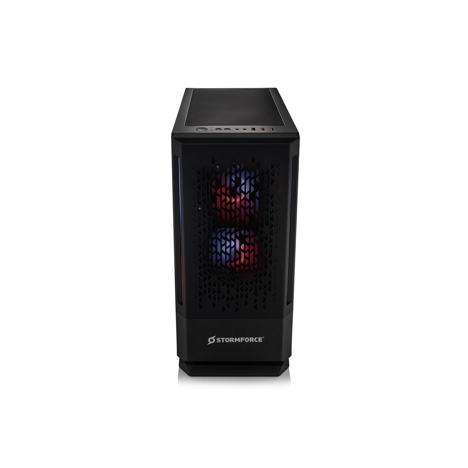 Stormforce Red Computer Stormforce Onyx AMD Ryzen 5 16GB 1TB RTX 4060 Windows 11 Gaming Desktop ...
