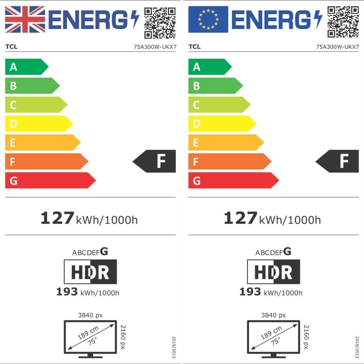 TCL NXTVISION 75A300W-UK 75-Inch 4K QLED TV  Dolby Vision IQ HDR10+ Google TV & Game Master Pro