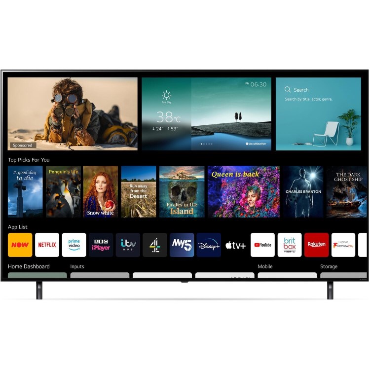 LG Nano80 NanoCell 75 Inch LED 4K HDR Freeview Play and Freesat HD Smart TV