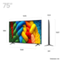 LG NANO80 75 inch 4K Ultra HD NanoCell AI Smart TV