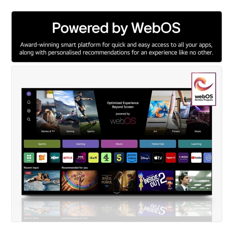 LG 75UA74006LB 75 4K Ultra HD Smart TV – a7 AI Processor HDR10 Pro & webOS