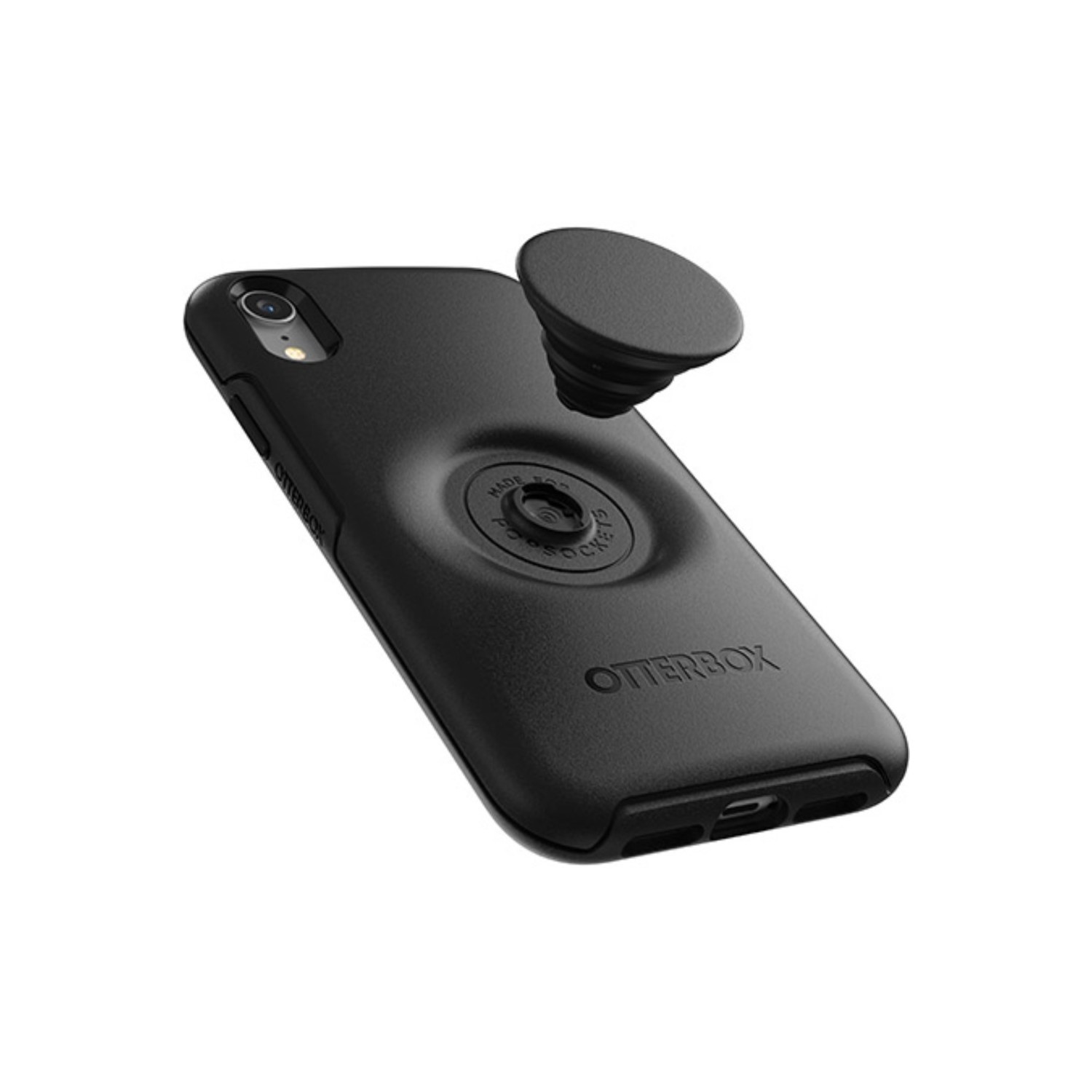 OtterBox Otter+Pop Symmetry PopSocket Case - iPhone XR - Black ...