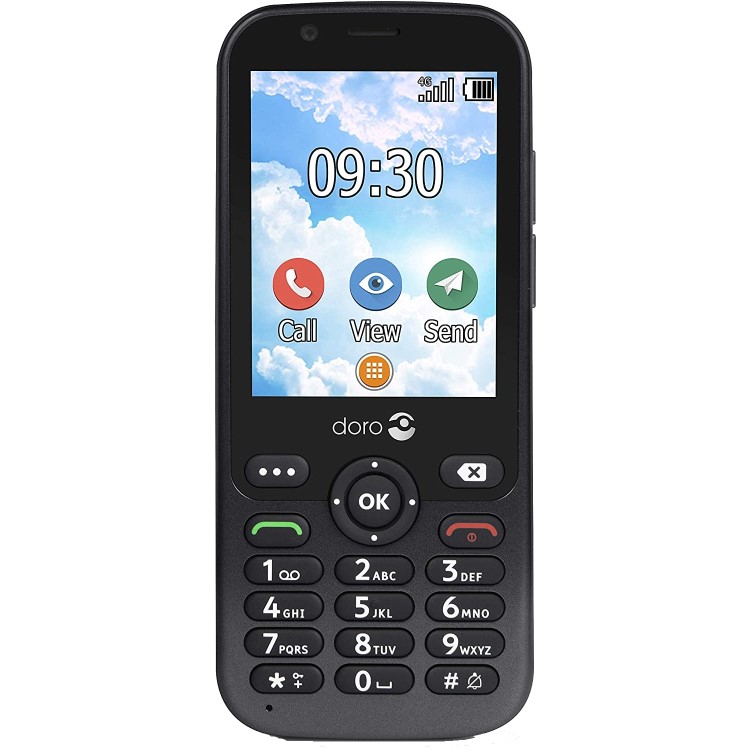 Refurbished Doro 7010 512MB 4G SIM Free Mobile Phone - Graphite