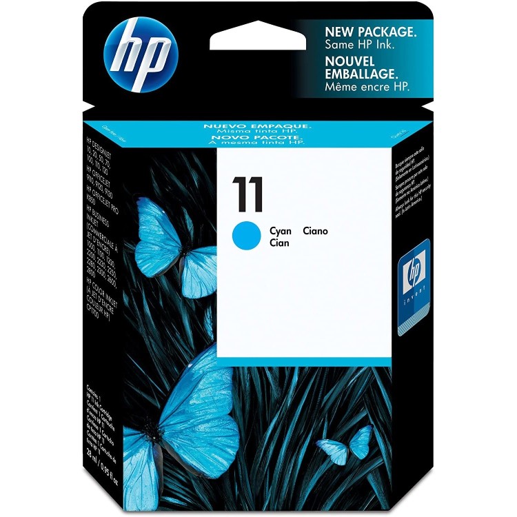 Box Opened HP 11 Cyan Ink Cartridge