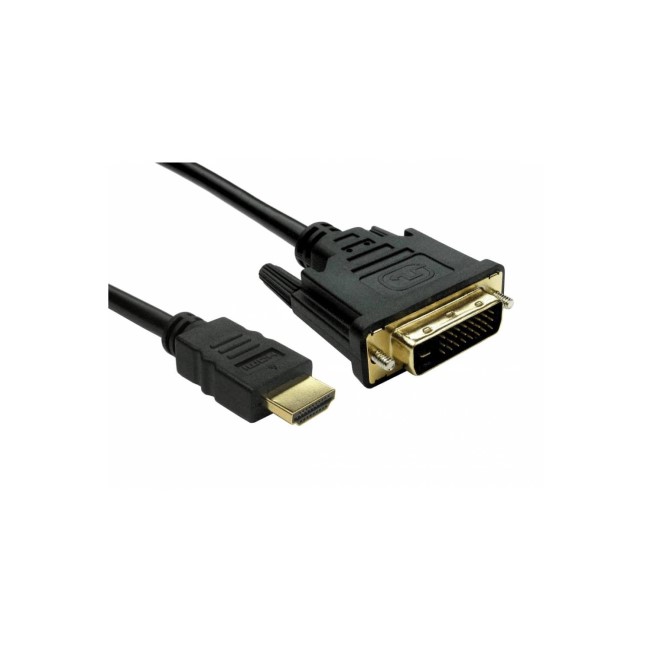 Cables Direct 2 m HDMI Type A Standard DVI-D Cable