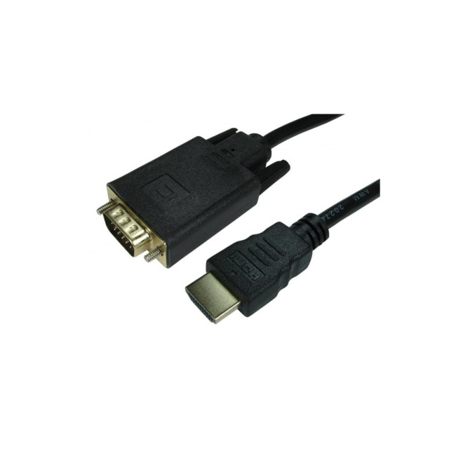 1.8MTR HDMI SOURCE M TO VGA DISPLAY M CABLE GOLD 