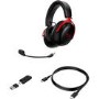 HyperX Cloud III Double Sided Over-ear Wireless with Microphone Gaming Headset Black & Red