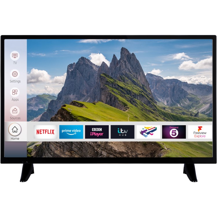 electriQ 32" HD Ready LED Smart TV with Freeview HD and Freeview Play