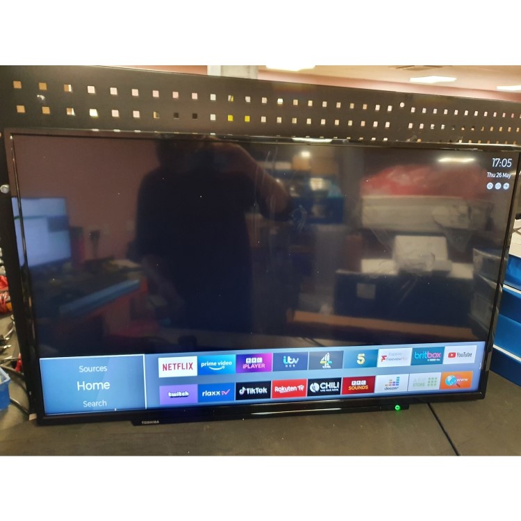 Refurbished Toshiba UL21 43" 4K Ultra HD with HDR10 LED Freeview Play Smart TV