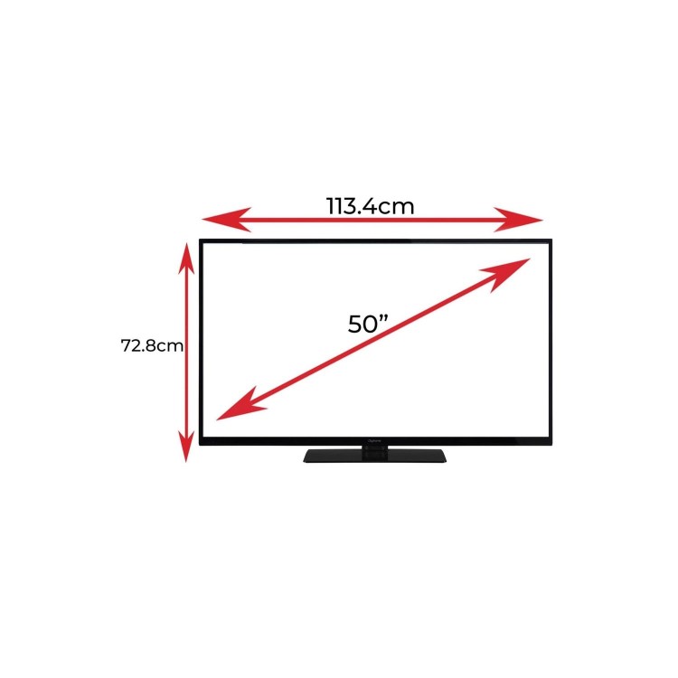 Digihome 50 Inch 4K HDR Freeview HD Surround Sound Smart TV