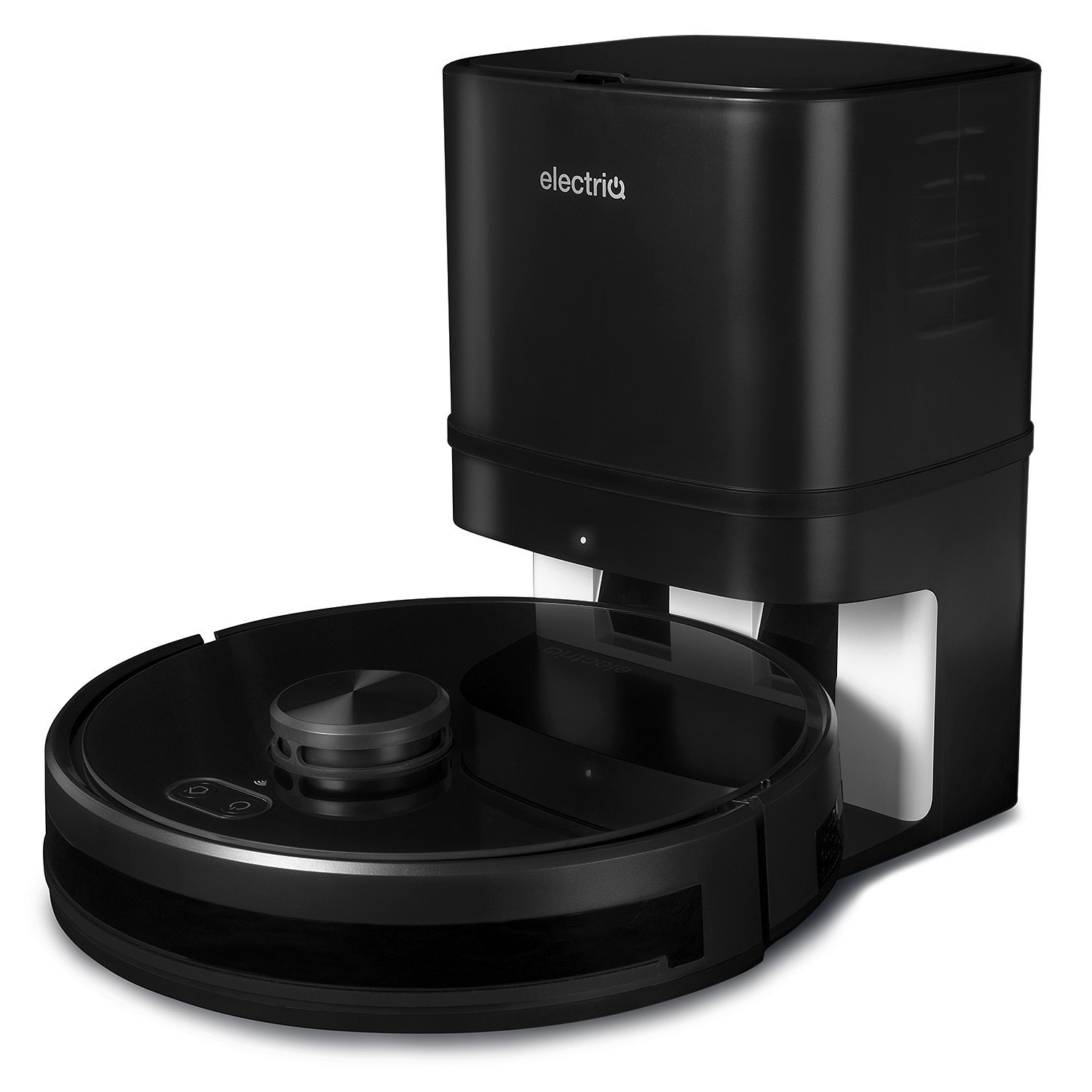 electriQ MIMO Robot Vacuum Cleaner and Mop SelfEmptying 4000Pa Suction Black Laptops Direct