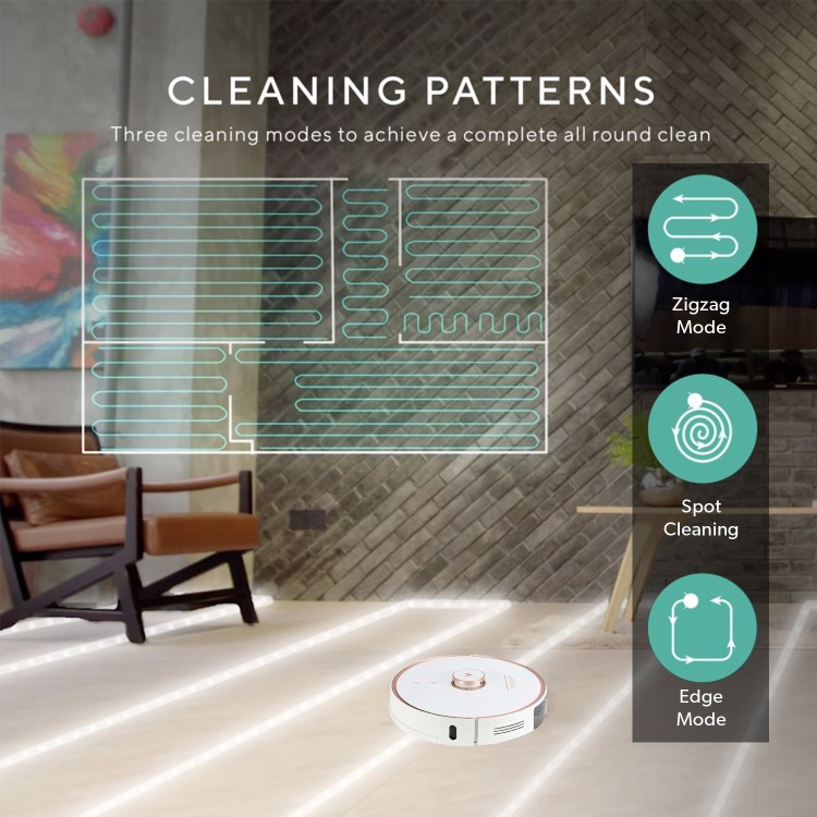 Viomi S9 Robot Vacuum Cleaner and Mop - Self-Emptying - 2700Pa Suction - White