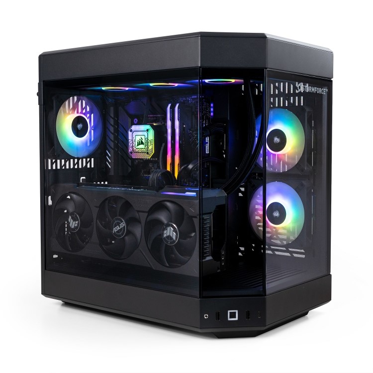 StormForce Hyte Y60 Core i9-14900KF 64GB 4TB RTX 4090 Windows 11 Gaming PC