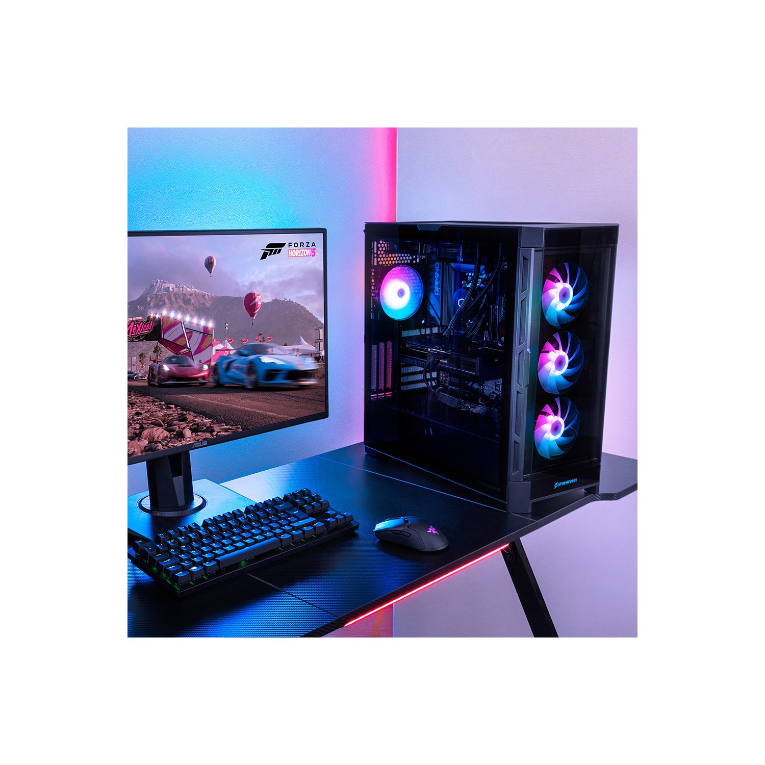 Stormforce Windows Background StormForce Prism Core i9-14900KF 32GB DDR5 2TB NVMe SSD RTX 4070Ti ...