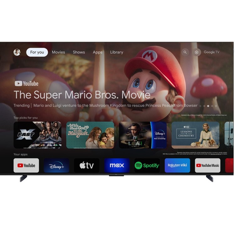 Refurbished TCL C655K 55" 4K Ultra HD with HDR10+ Freeview HD QLED Smart TV