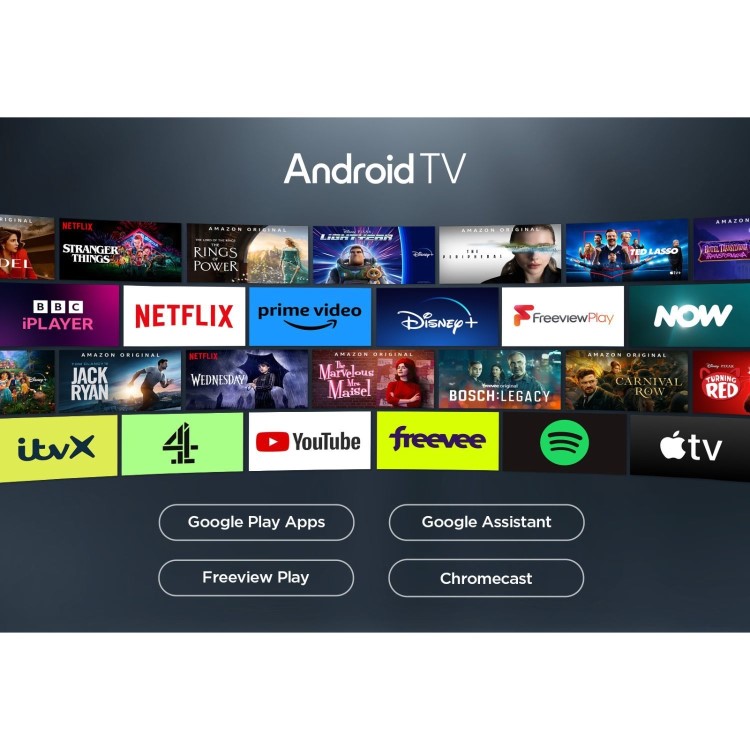 Refurbished TCL 55" 4K Ultra HD with HDR10+ FreeSat LED Smart TV