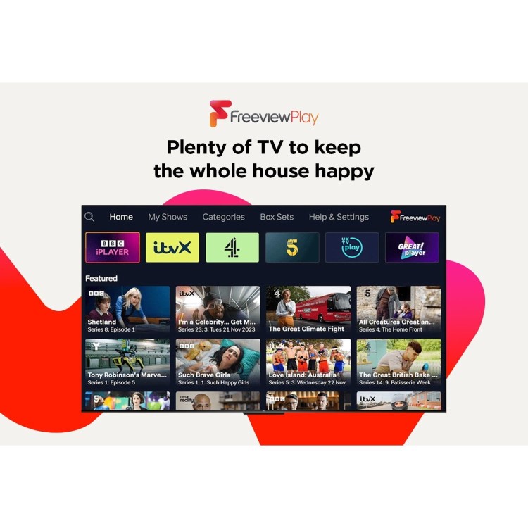 Refurbished TCL 55" 4K Ultra HD with HDR10+ FreeSat LED Smart TV