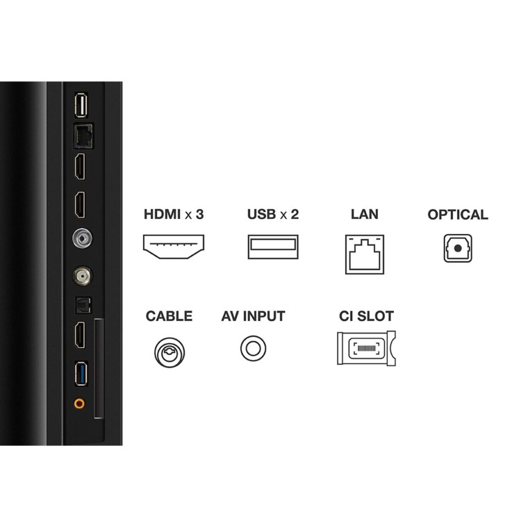 Refurbished TCL 55" 4K Ultra HD with HDR10+ FreeSat LED Smart TV