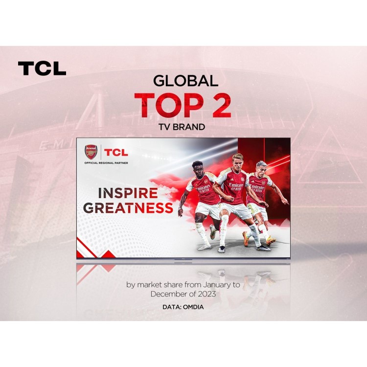 Refurbished TCL 55" 4K Ultra HD with HDR10+ FreeSat LED Smart TV
