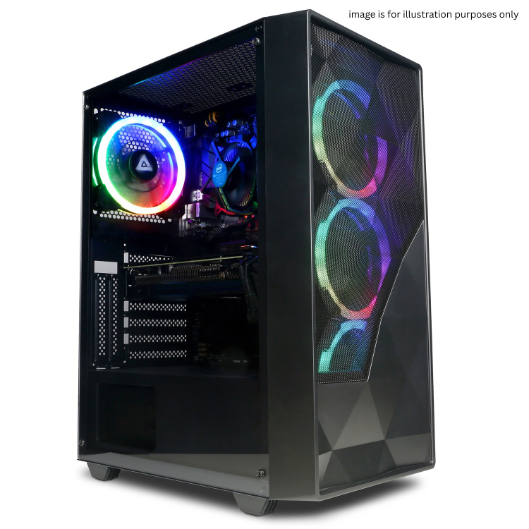 Refurbished CyberPowerPC Eurus Intel Core i7-12700KF 16GB RAM 1TB SSD RTX 4070 Windows 11 Home Gaming PC