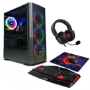 Refurbished CyberPowerPC Ryzen 5 16GB RAM 500GB SSD RTX 3050 Windows 11 Gaming PC with Keyboard Mouse and Headset