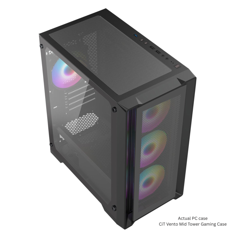 Refurbished CyberPowerPC Eurus AMD Ryzen 5 5600G 8GB RAM 500GB SSD + 23.8 Inch 100Hz 1ms Gaming Monitor