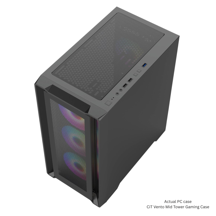 Refurbished CyberPowerPC Eurus AMD Ryzen 5 5600G 8GB RAM 500GB SSD + 23.8 Inch 100Hz 1ms Gaming Monitor