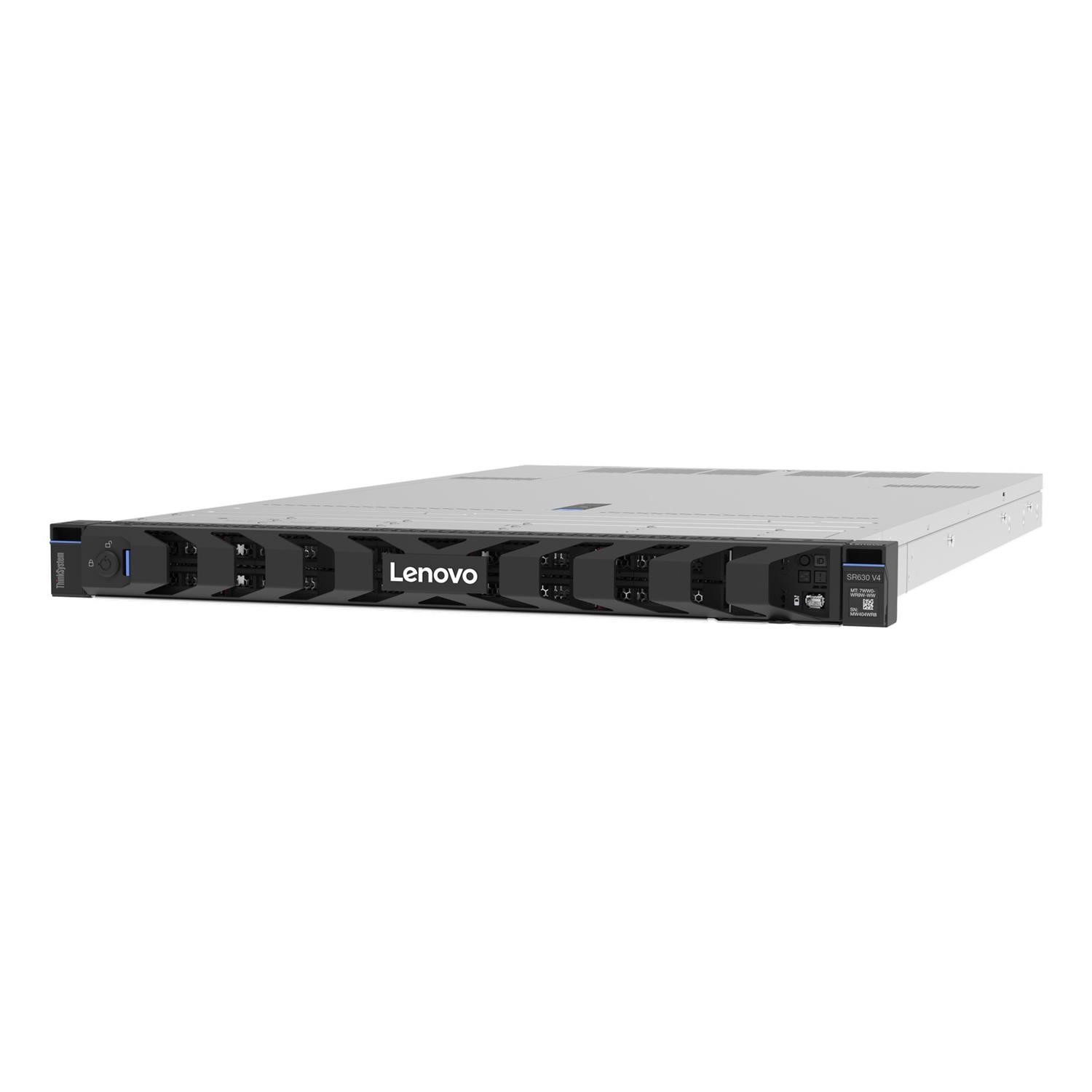Lenovo Thinksystem Sr630 V4 1Xintel Xeon 6515P 16C 2.3Ghz 150W 1X32GB 2Rx8 Thinksystem Raid 940-8I 4GB Flash Pcie Gen4 12GB Ada Black,Steel, Laptops Direct - 7DG9A027EA