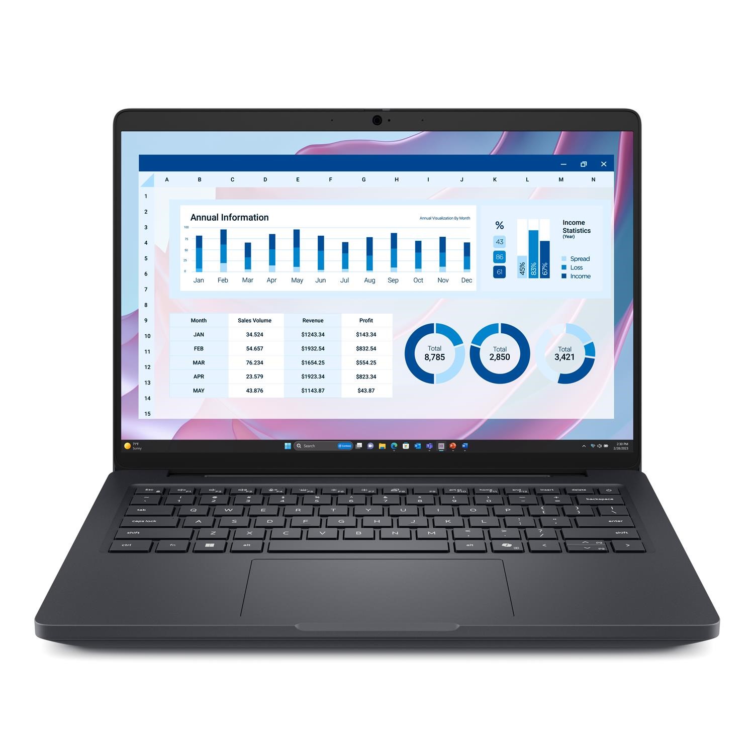 AMD Ryzen AI 7 PRO 350 LPDDR5x SDRAM 512GB SSD 14" Full HD+ 1920 x 1200 WVA AMD Radeon 860M LAN WLAN We