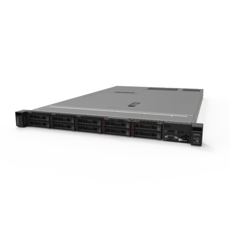 Lenovo ThinkSystem SR630 Intel Xeon Silver 4208 2.1PGHz 8c 1P 32GB 9350-8i 2.5 SFF 750W Rack-mountable Server