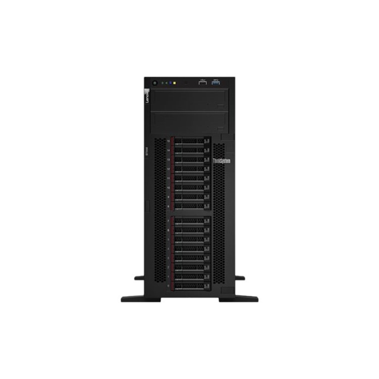 Lenovo ThinkSystem ST550 Intel Xeon Silver 4210R 2.4GHz 10c 1P 32GB 9350-8i 2.5 SFF 750W Gigabit Ethernet Tower Server